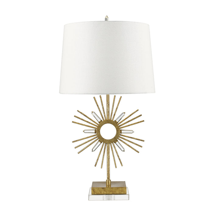 Lucas + McKearn One Light Buffet Lamp from the Sun King collection in Distressed Gold finish