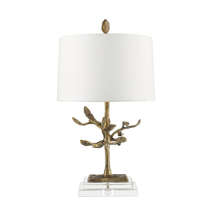Lucas + McKearn One Light Buffet Lamp from the Audubon collection in Distressed Gold finish