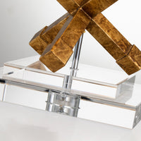 Lucas + McKearn - TLW-1008 - One Light Table Lamp - Jackson Square - Distressed Gold