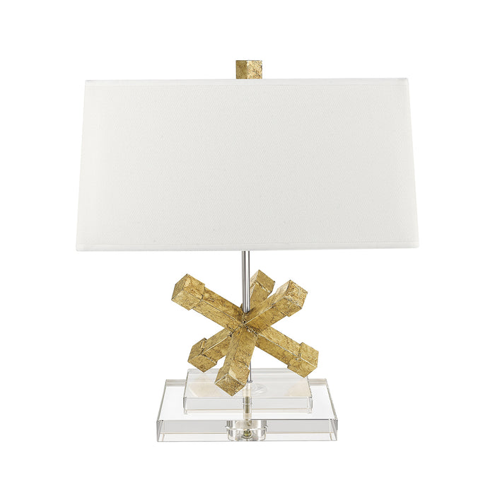 Lucas + McKearn One Light Table Lamp from the Jackson Square collection in Distressed Gold finish