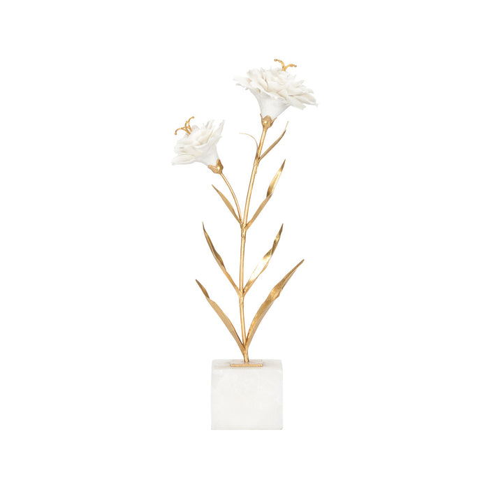 Chelsea House Carnation on Alabaster Stand