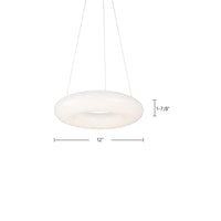 Kuzco Lighting - PD80712 - LED Pendant - Cumulus - White