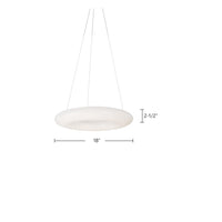 Kuzco Lighting - PD80718 - LED Pendant - Cumulus - White