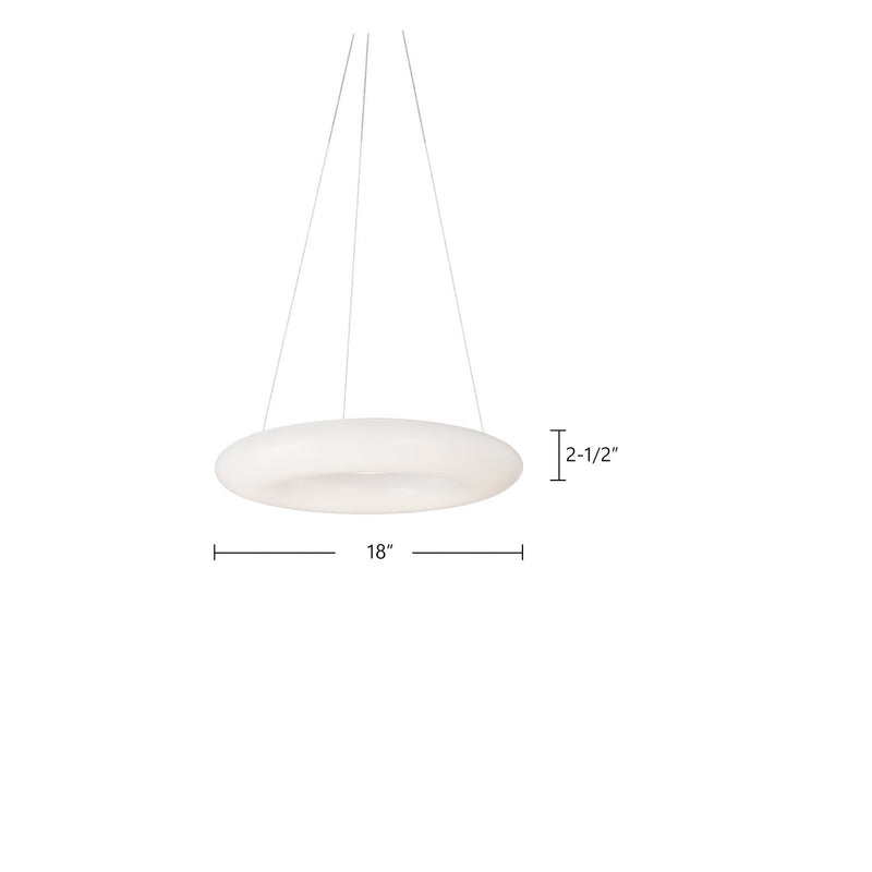 Kuzco Lighting - PD80718 - LED Pendant - Cumulus - White