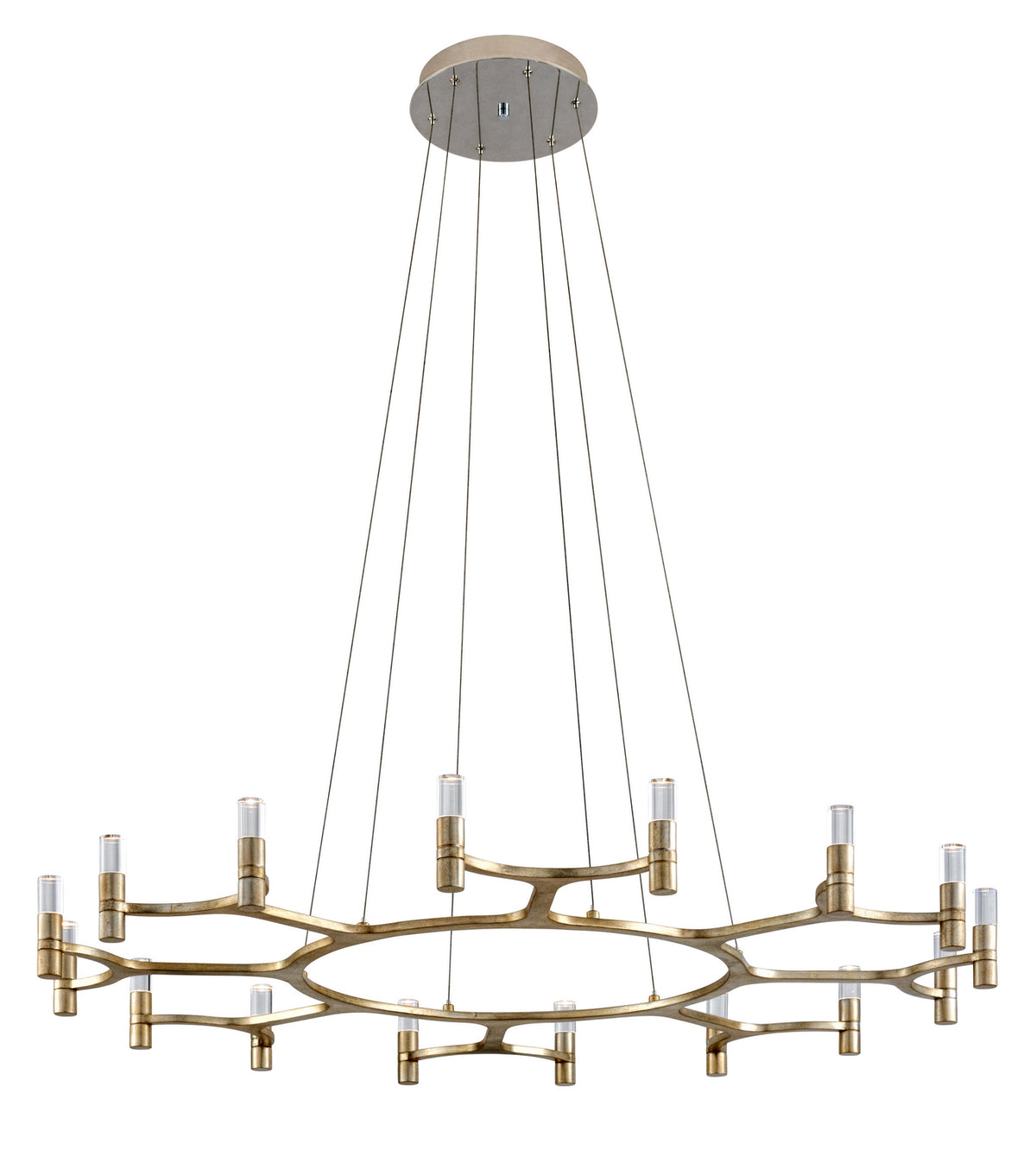 Corbett Lighting - 258-016-WSL - LED Chandelier - Nexus - Warm Silver Leaf