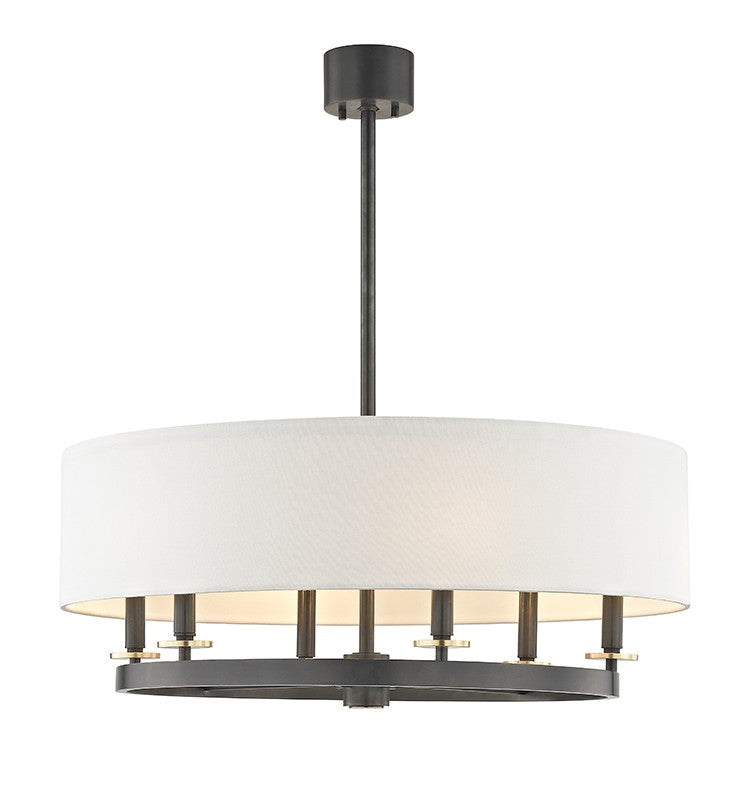 Hudson Valley - 6530-AOB - Six Light Chandelier - Durham - Aged Brass/Old Bronze