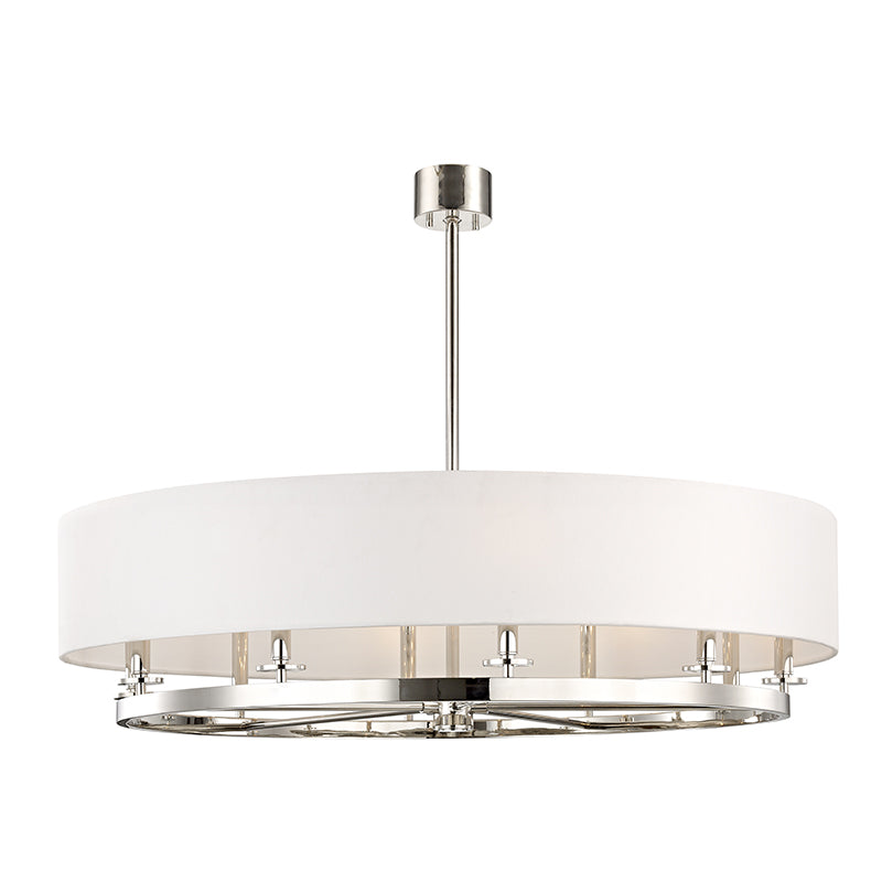 Hudson Valley - 6542-PN - Ten Light Island Pendant - Durham - Polished Nickel