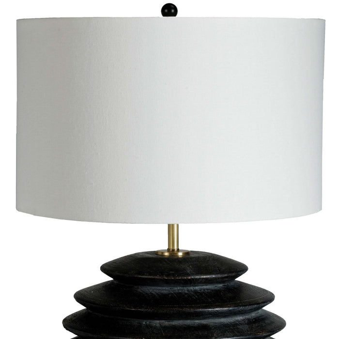 Regina Andrew One Light Table Lamp from the Accordion collection in Ebony finish