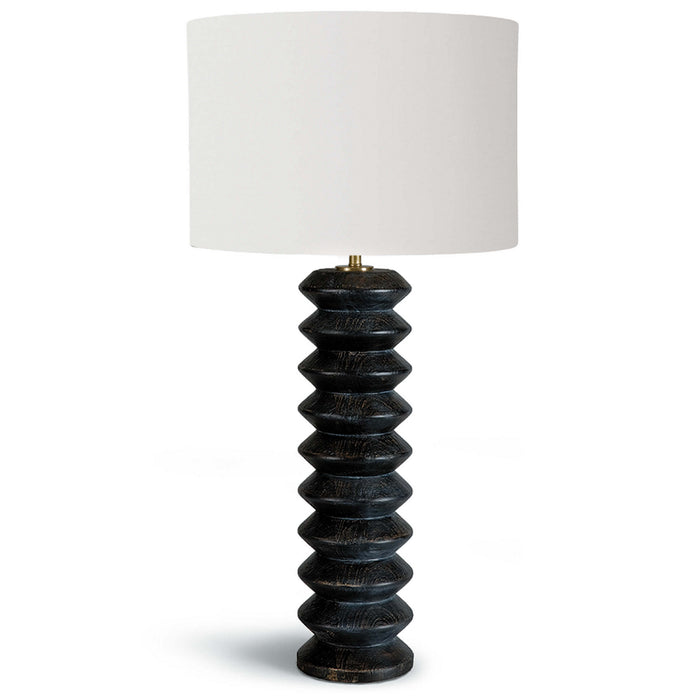 Regina Andrew One Light Table Lamp from the Accordion collection in Ebony finish