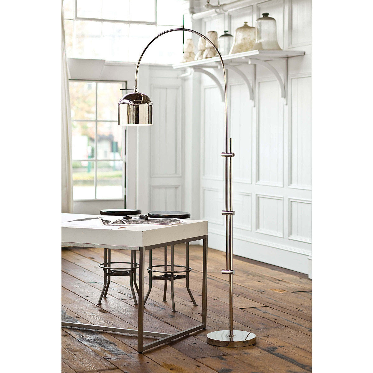 Regina Andrew - 14-1003PN - One Light Floor Lamp - Arc - Polished Nickel