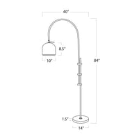 Regina Andrew - 14-1003PN - One Light Floor Lamp - Arc - Polished Nickel