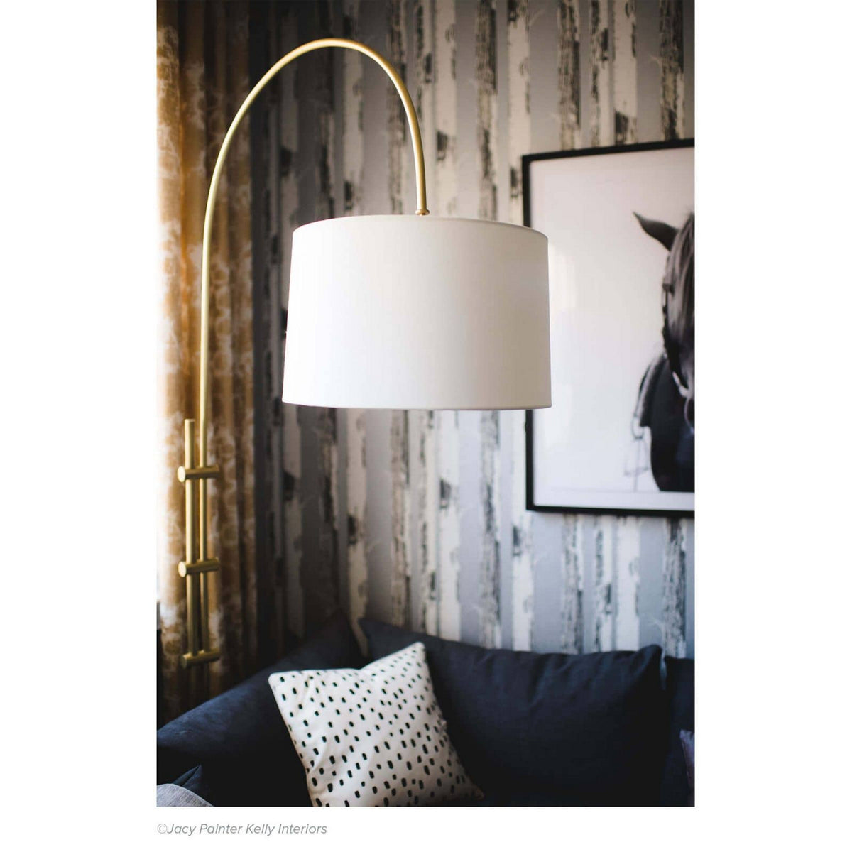 Regina Andrew - 14-1004NB - One Light Floor Lamp - Arc - Natural Brass