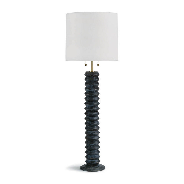 Regina Andrew Two Light Floor Lamp from the Accordion collection in Ebony finish