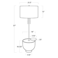 Regina Andrew - 14-1021 - Two Light Floor Lamp - Theo - Ebony