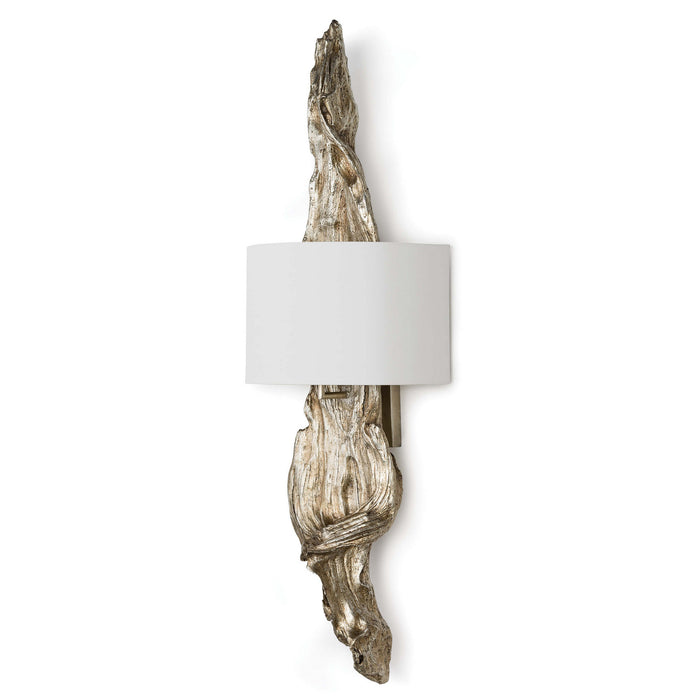 Regina Andrew Two Light Wall Sconce from the Driftwood collection in Ambered Silver Leaf finish