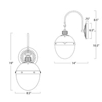 Regina Andrew - 15-1056PN - One Light Wall Sconce - Otis - Polished Nickel