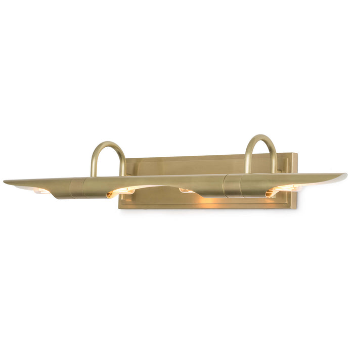 Regina Andrew Four Light Wall Sconce from the Redford collection in Natural Brass finish