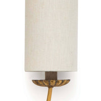 Regina Andrew - 15-1064 - Two Light Wall Sconce - Louis - Antique Gold