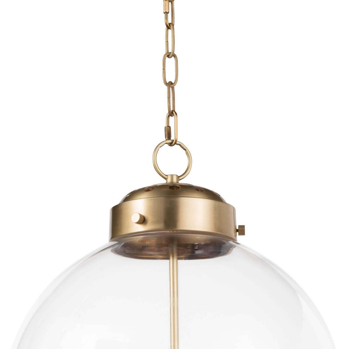 Regina Andrew - 16-1004NB - Three Light Pendant - Globe - Natural Brass