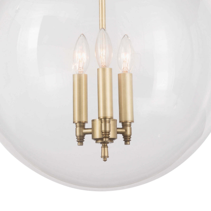 Regina Andrew - 16-1004ORBNB - Three Light Pendant - Globe - Oil Rubbed Bronze