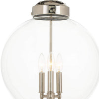 Regina Andrew - 16-1004PN - Three Light Pendant - Globe - Polished Nickel