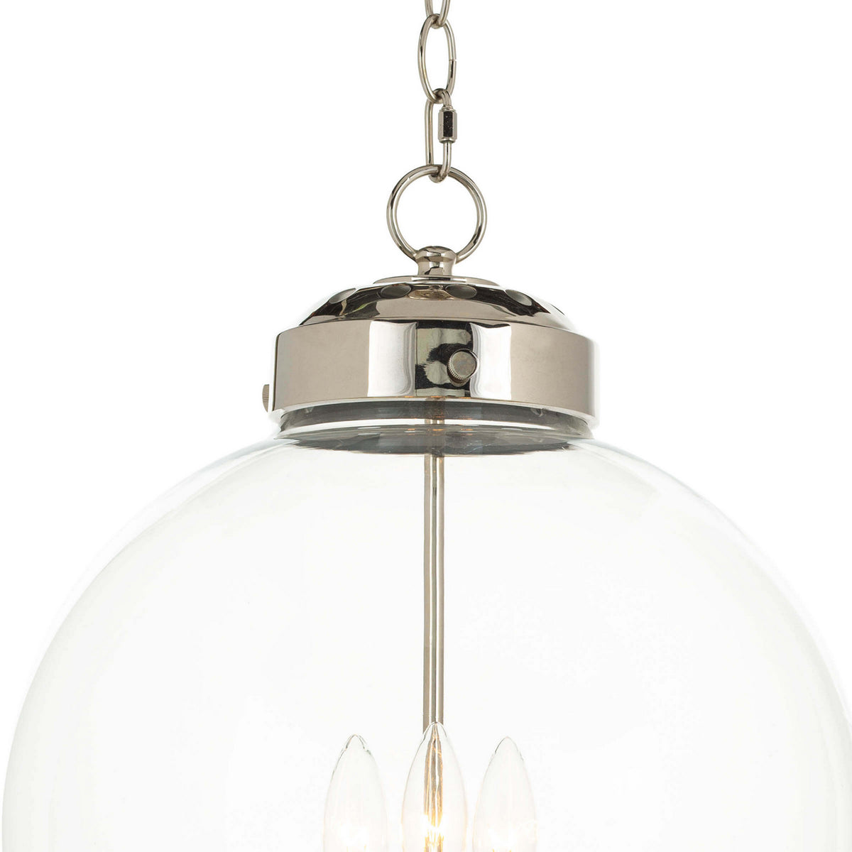 Regina Andrew - 16-1004PN - Three Light Pendant - Globe - Polished Nickel