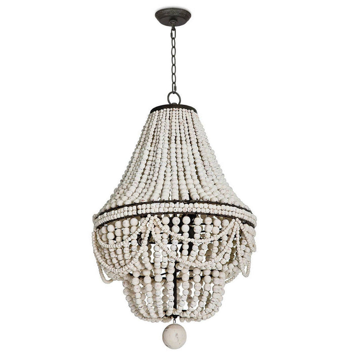 Regina Andrew Six Light Chandelier from the Malibu collection in White finish