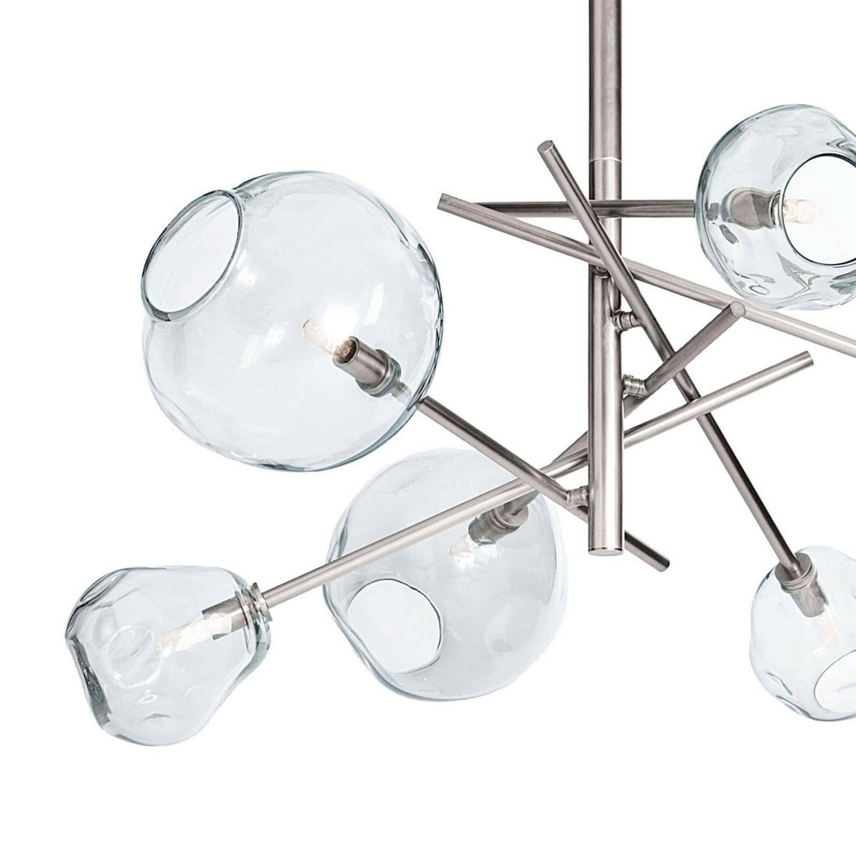 Regina Andrew - 16-1089PN - Six Light Chandelier - Molten - Polished Nickel