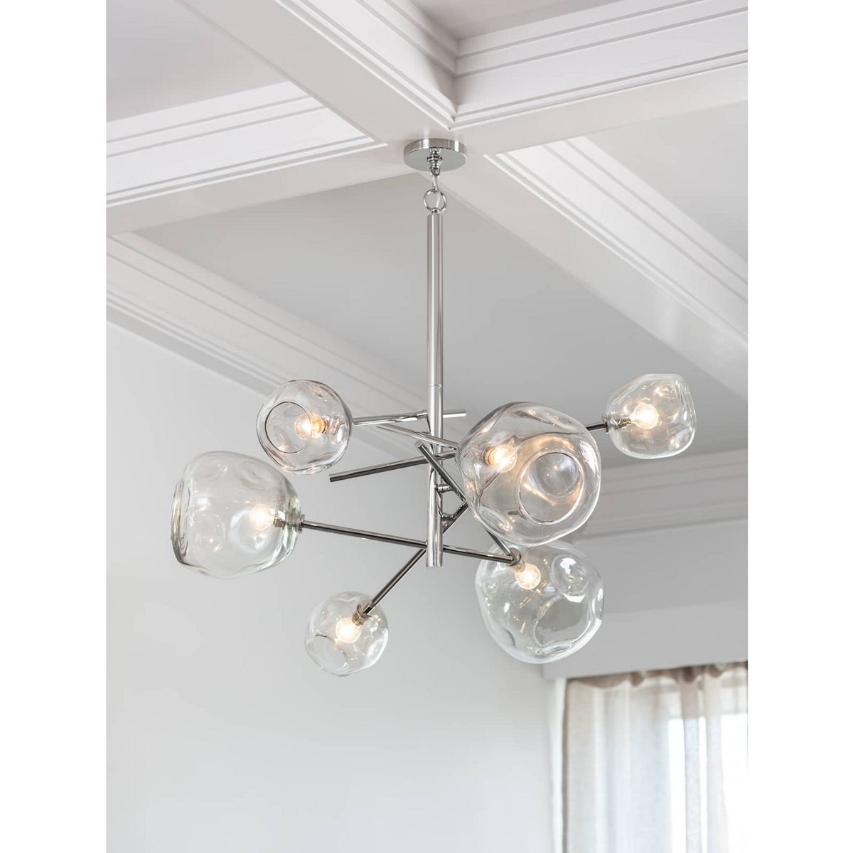Regina Andrew - 16-1089PN - Six Light Chandelier - Molten - Polished Nickel