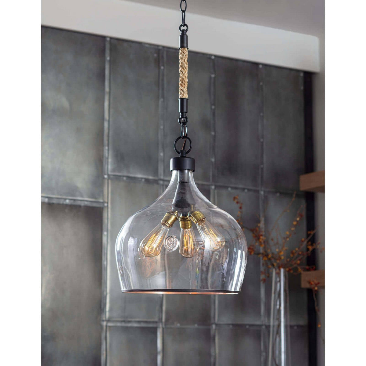 Regina Andrew - 16-1102 - Three Light Pendant - Demi John - Clear