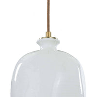 Regina Andrew - 16-1103 - One Light Pendant - Bianca - Gloss White and Gold