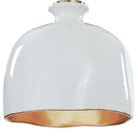 Regina Andrew - 16-1103 - One Light Pendant - Bianca - Gloss White and Gold