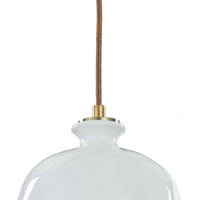 Regina Andrew - 16-1103 - One Light Pendant - Bianca - Gloss White and Gold