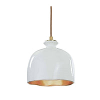 Regina Andrew - 16-1103 - One Light Pendant - Bianca - Gloss White and Gold