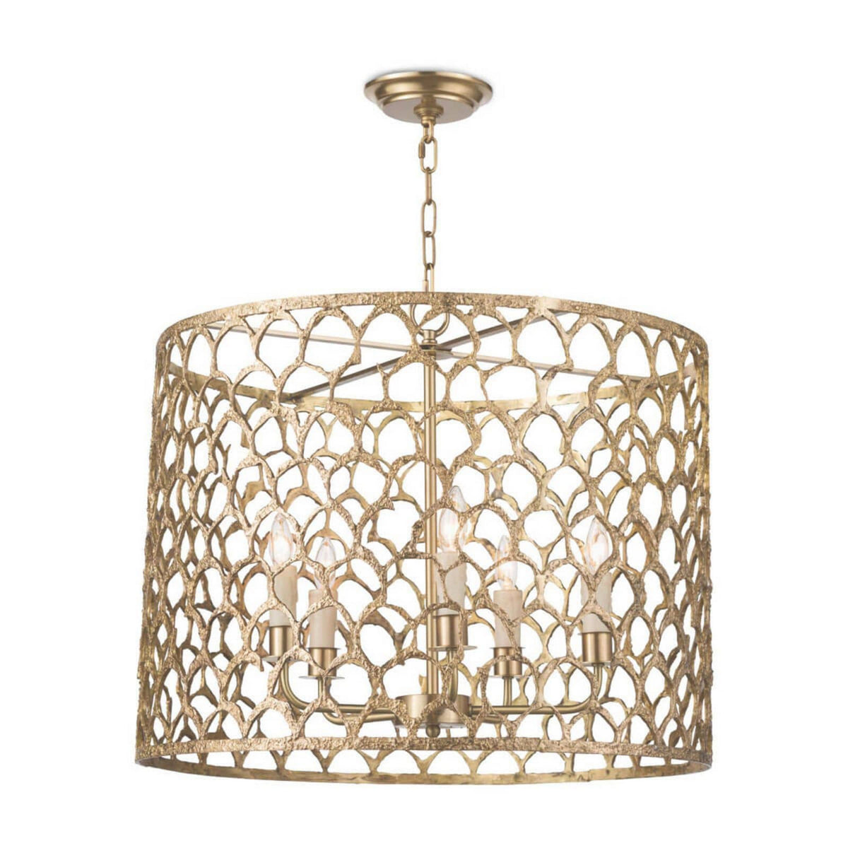 Regina Andrew - 16-1131 - Five Light Chandelier - Cabana - Natural Brass