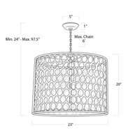 Regina Andrew - 16-1131 - Five Light Chandelier - Cabana - Natural Brass