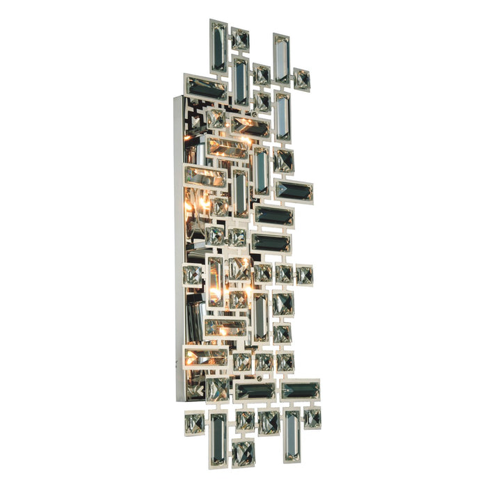 Elegant Lighting Four Light Wall Sconce from the Picasso collection in Chrome finish