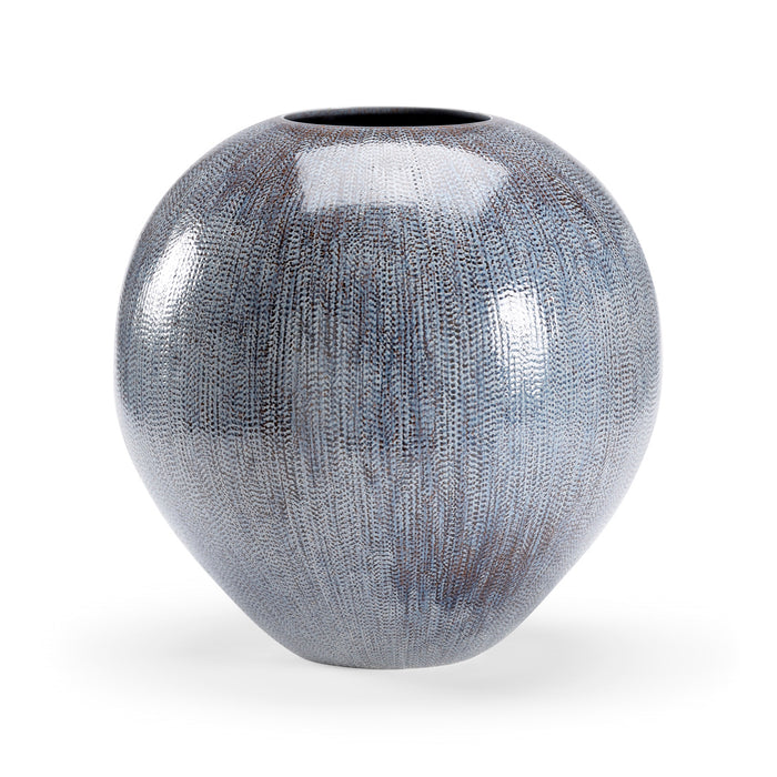 Chelsea House Round Granger Vase - Blue