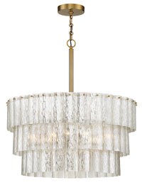 Craftmade - 48696-SB - Nine Light Pendant - Museo - Satin Brass