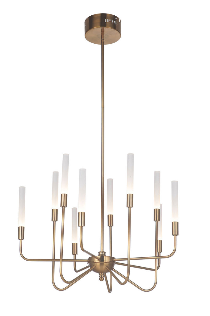 Craftmade LED Chandelier from the Valdi collection in Satin Brass finish