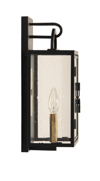 Craftmade One Light Wall Mount from the Wolford collection in Textured Black finish