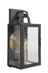 Craftmade One Light Wall Mount from the Wolford collection in Textured Black finish