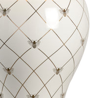 Chelsea House Ginger Jar Lamp - White