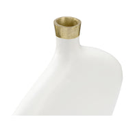 Chelsea House Asymmetric Vase - White (Sm)