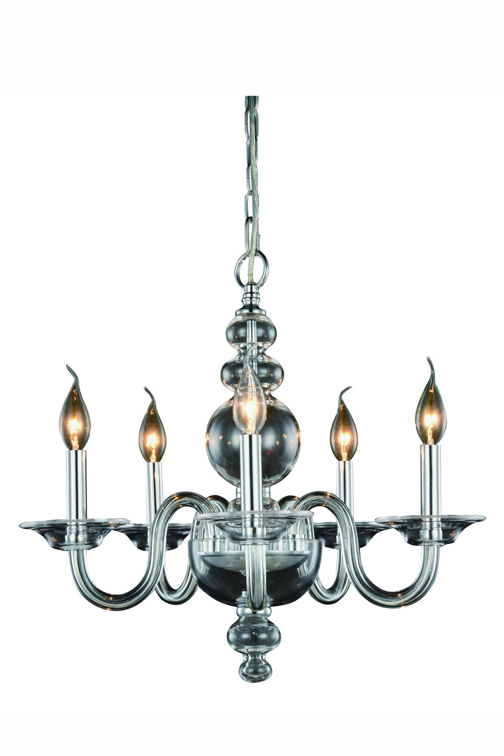 Elegant Lighting - 7872D20C - Five Light Pendant - Champlain - Chrome