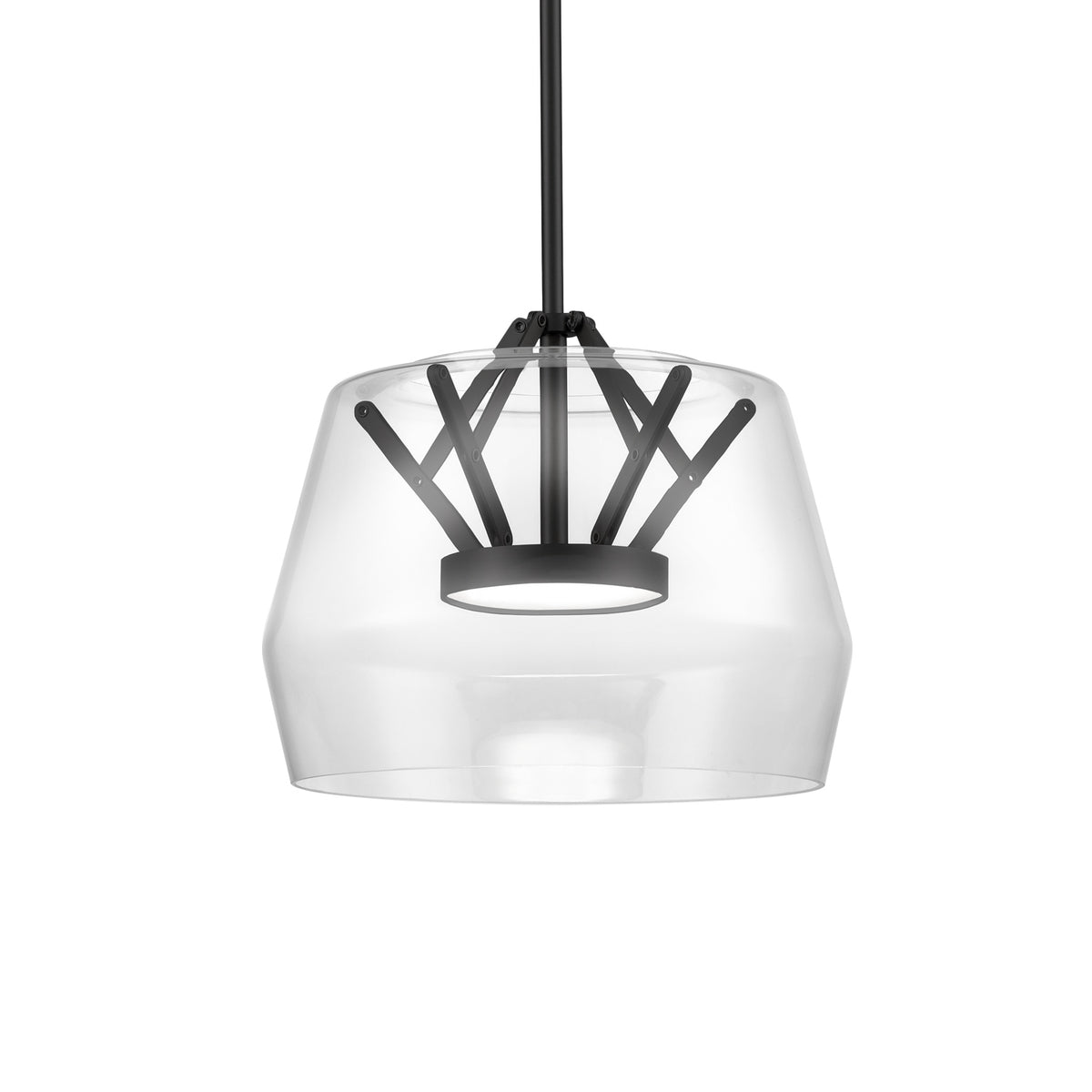 Kuzco Lighting - PD61412-CL/BK - LED Pendant - Deco - Clear/Black