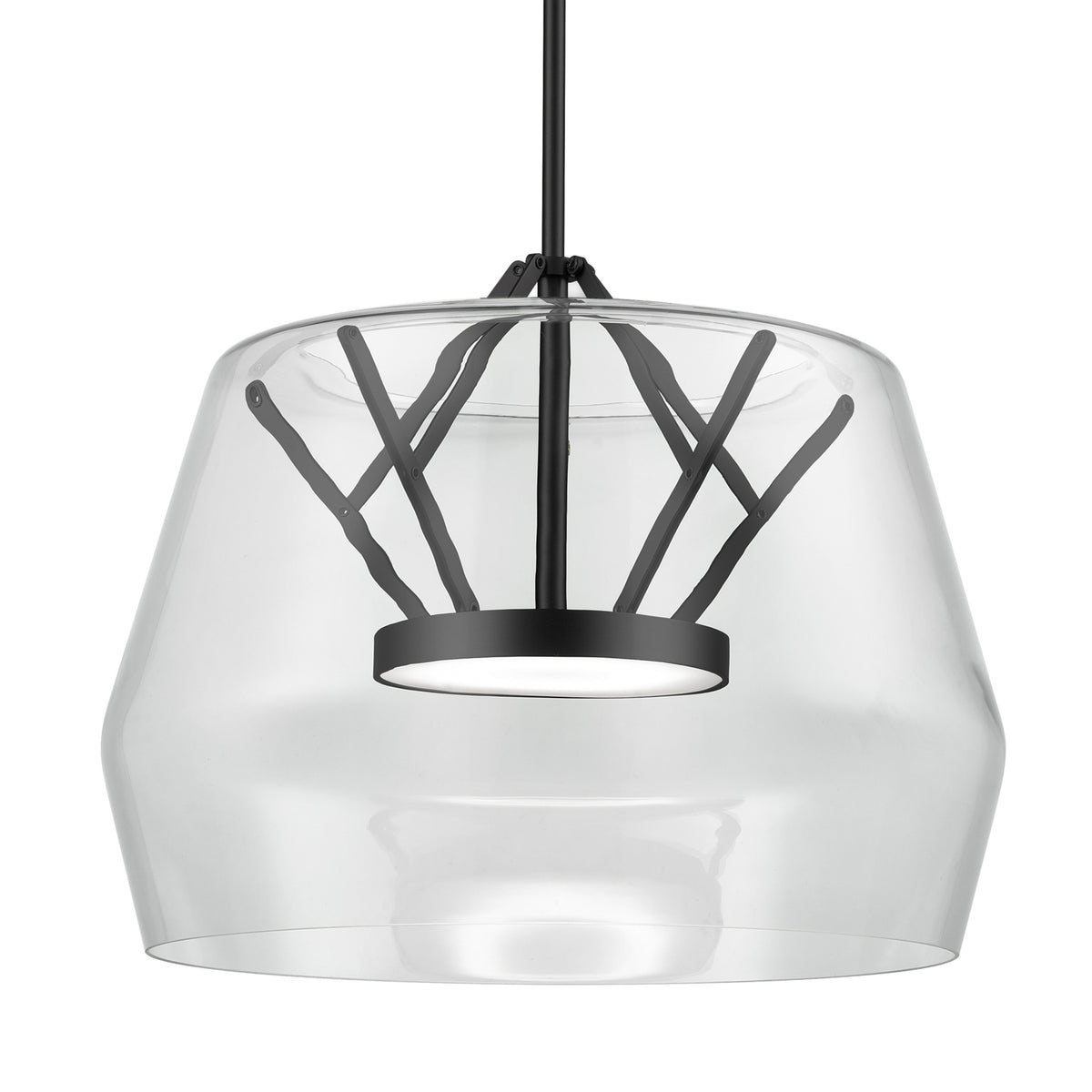 Kuzco Lighting - PD61418-CL/BK - LED Pendant - Deco - Clear/Black