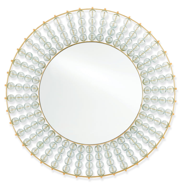 Currey and Company Mirror from the Calais collection in Gold Leaf/Mirror finish