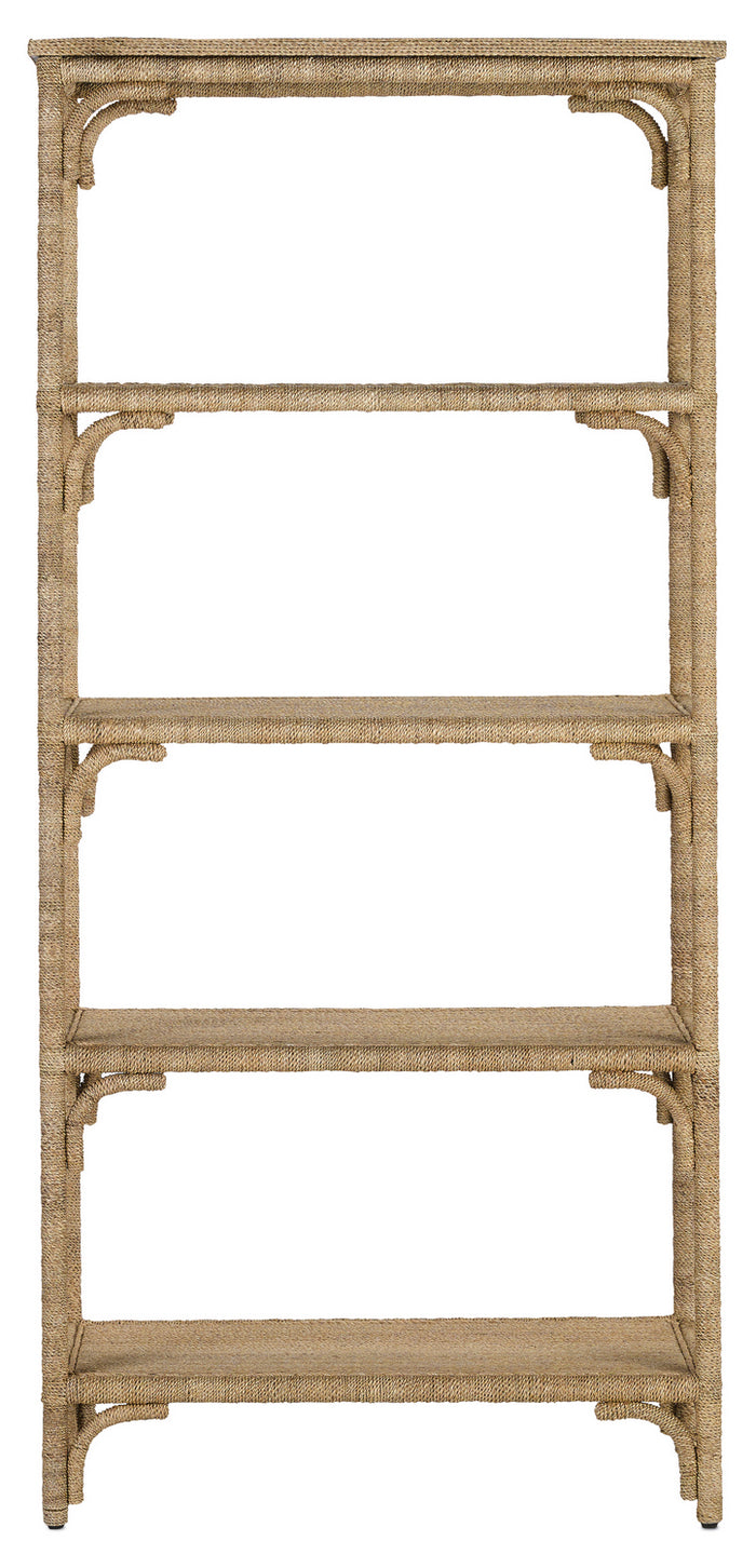 Currey and Company Etagere from the Olisa collection in Natural finish