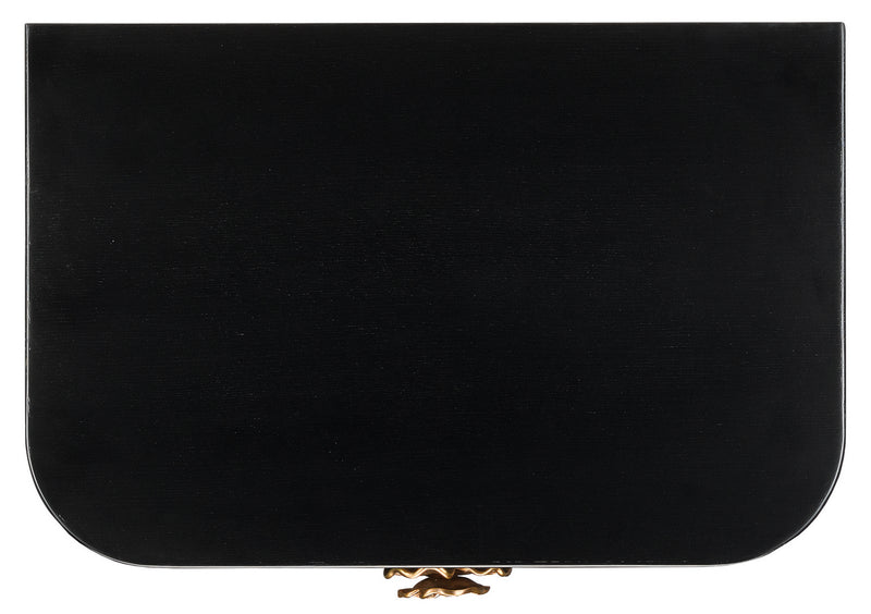 Currey and Company - 3000-0098 - Nightstand - Briallen Collection - Caviar Black/Antique Brass